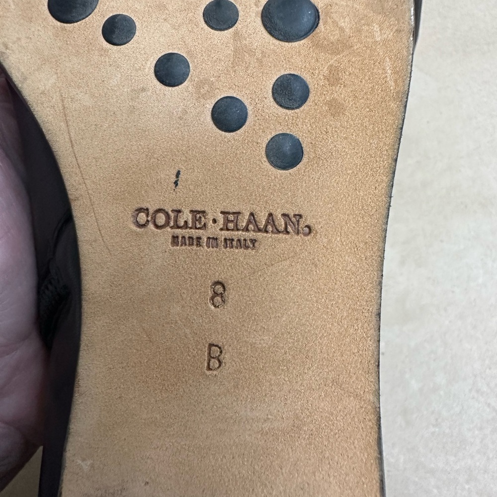 Cole Haan Black Leather Chukka Zip Boots - Picture 5 of 5